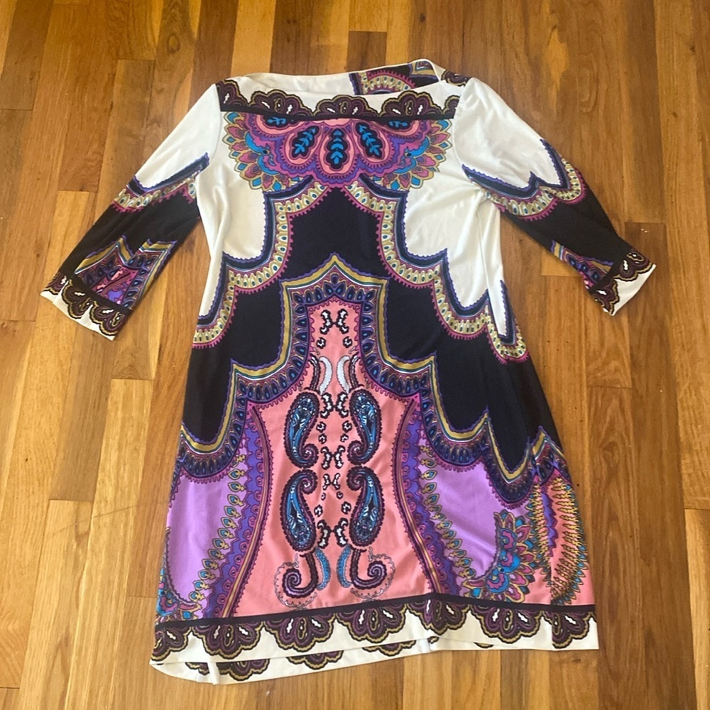 Donna Morgan Women’s Aztec Printed Multicolored Dress Size 10
